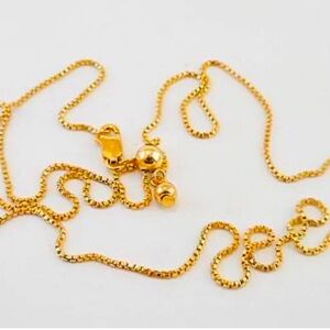 Elegant Gold Necklace 18k /silver